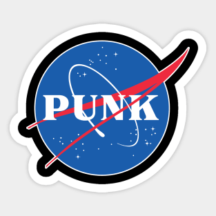 NASA - PUNK Logo Parody Design Artwork Sticker